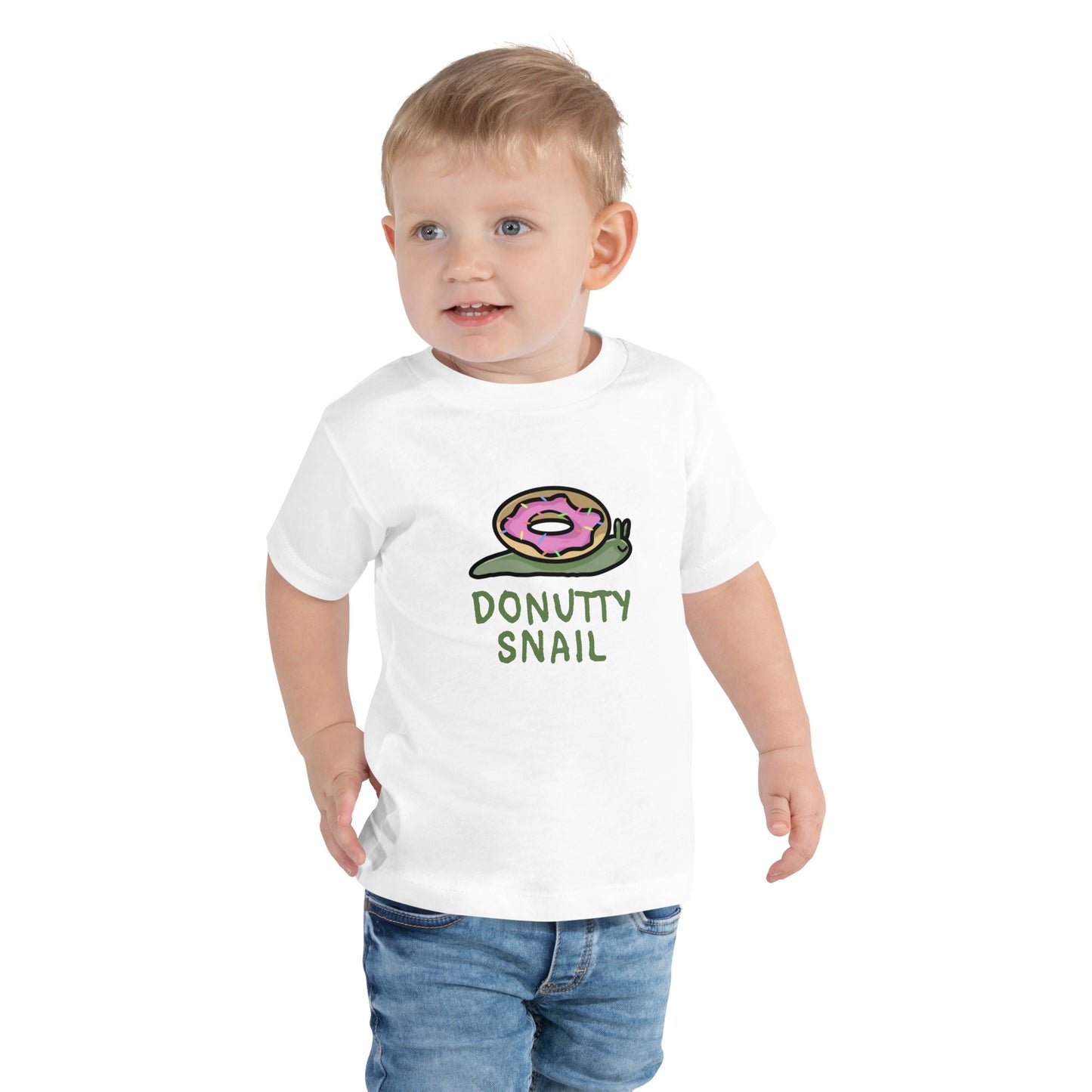 Donutty Snail Toddler Short Sleeve Tee